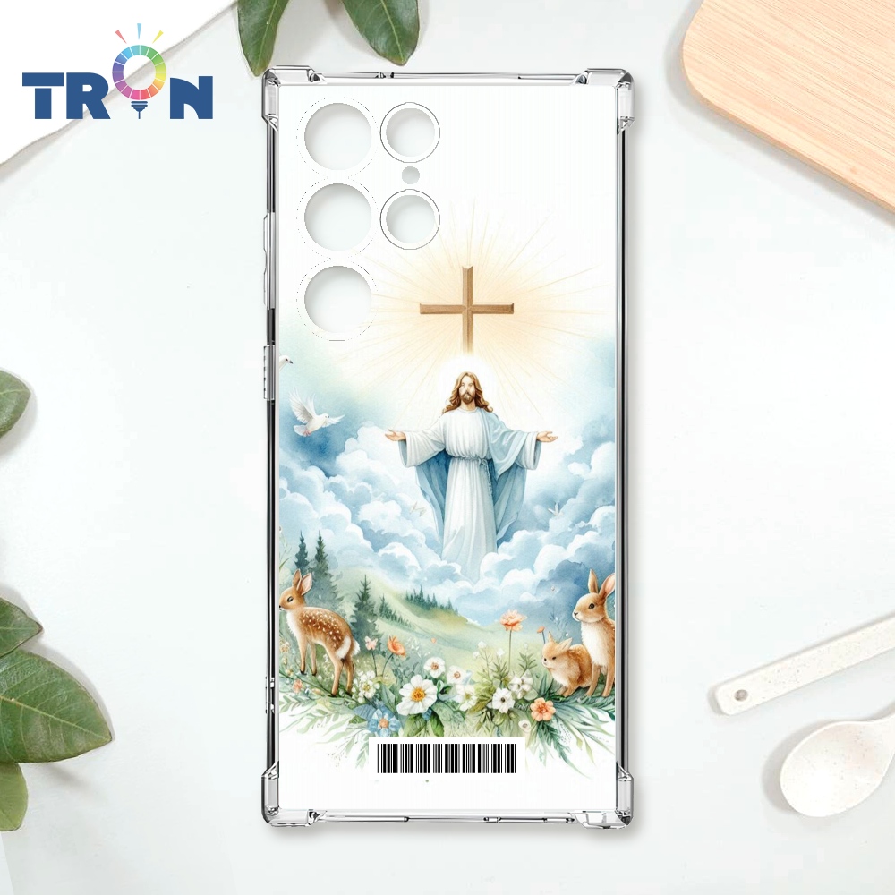 TRON 三星 S24 Ultra 耶穌水彩 載具 四角防摔殼 手機殼