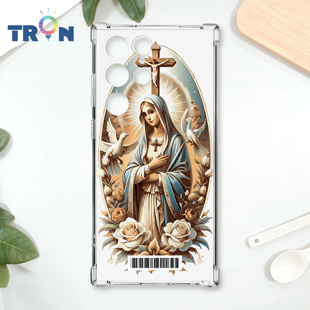 TRON 三星 S24 Ultra 聖母簡約風 載具 四角防摔殼 手機殼