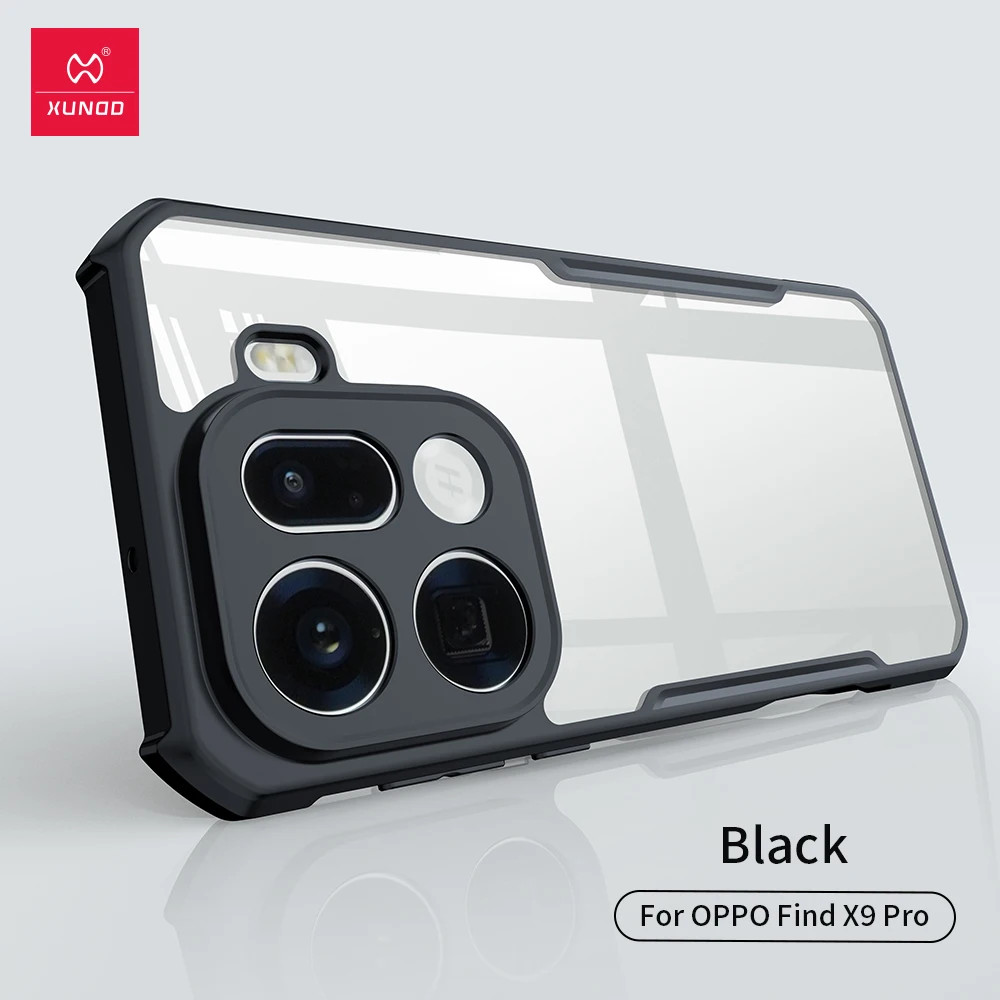XUNDD 訊迪 OPPO Find X9 Pro 防摔保護軟殼 炫酷黑