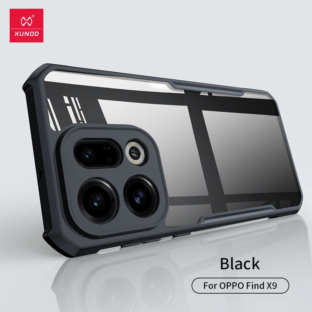XUNDD 訊迪 OPPO Find X9 防摔保護軟殼 炫酷黑