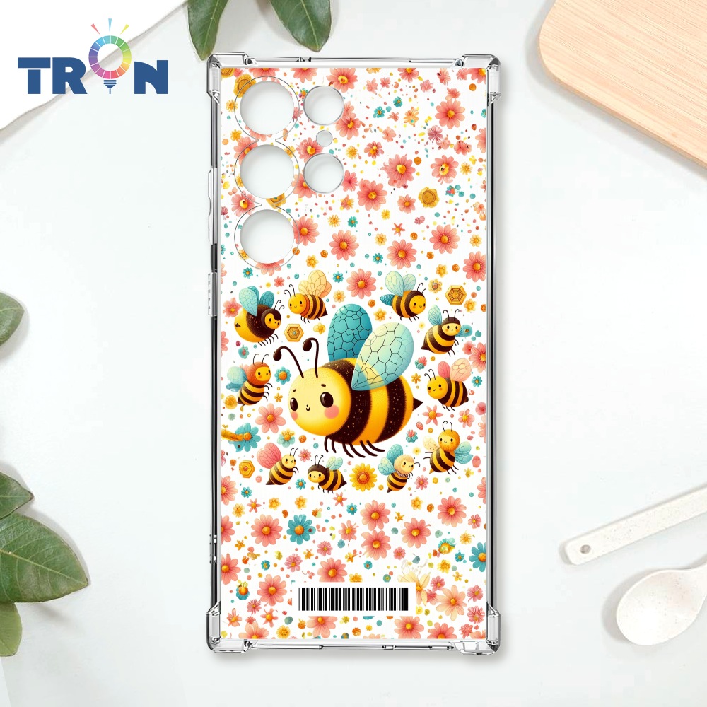 TRON 三星 S23 Ultra 可愛蜜蜂系列 載具 四角防摔殼 手機殼