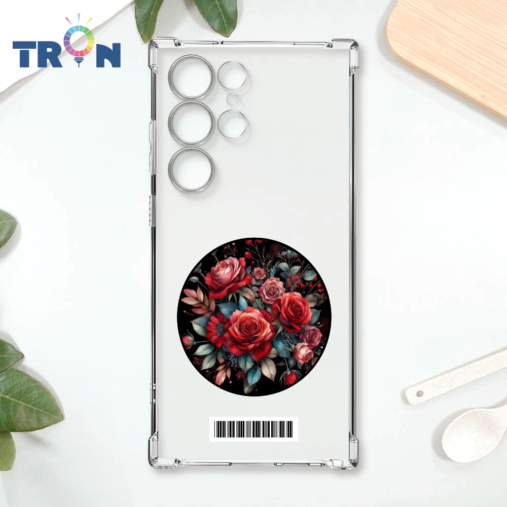 TRON 三星 S23 Ultra 花顏花語單圖 載具 四角防摔殼 手機殼