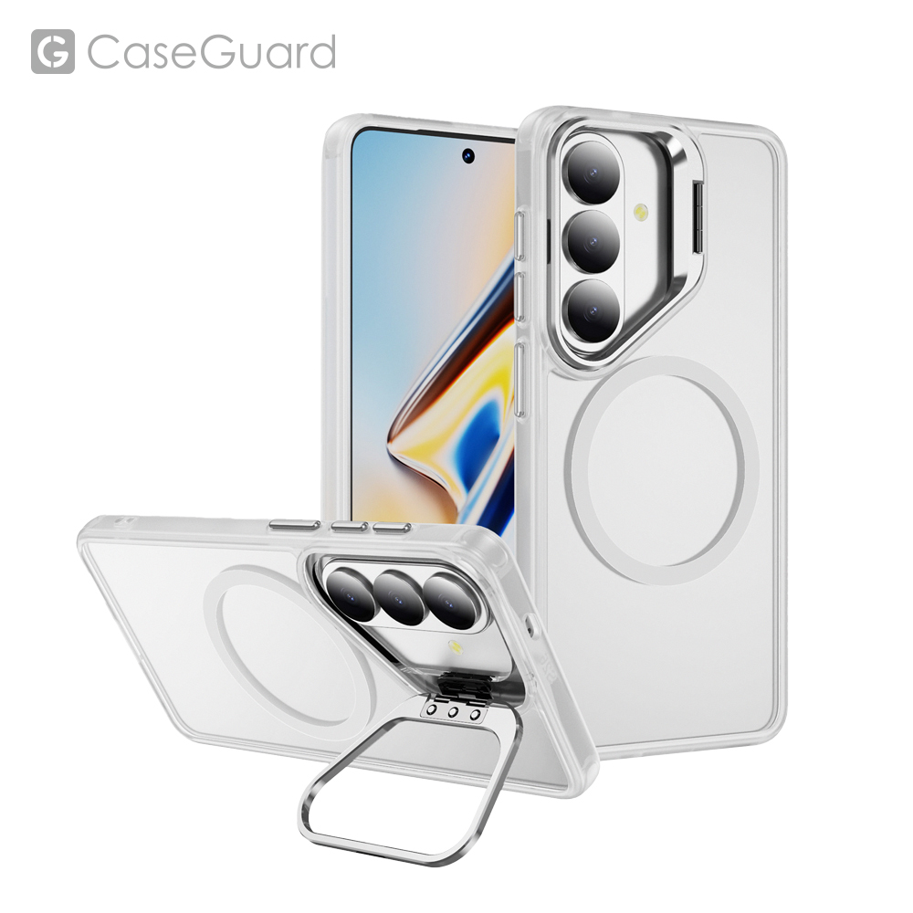 CaseGuard Samsung S26/S26+/S26 Ultra 隱形鏡頭支架保護殼(透明)