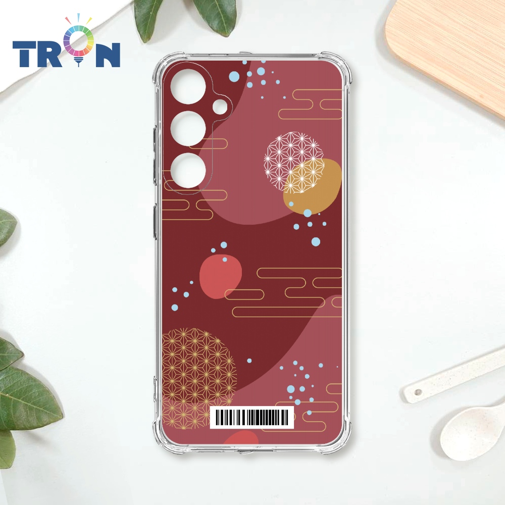 TRON 三星 A35 日系和風圓點流雲系列  載具 四角防摔殼 手機殼