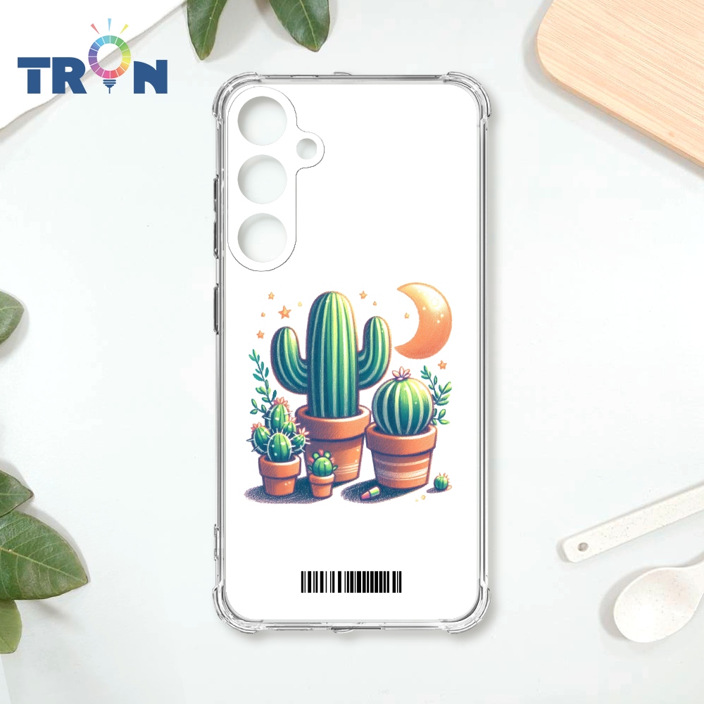 TRON 三星 A35 月亮仙人掌集合 載具 四角防摔殼 手機殼