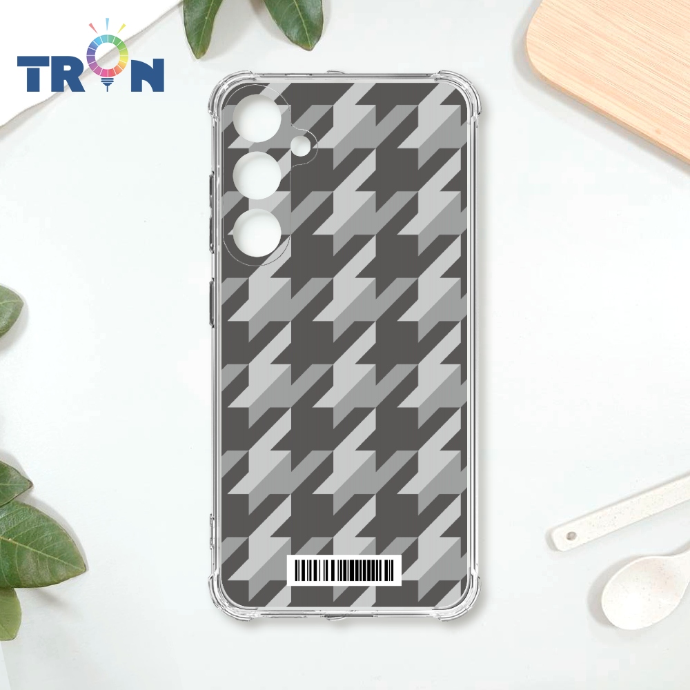 TRON 三星 A55 立體千鳥紋 載具 四角防摔殼 手機殼