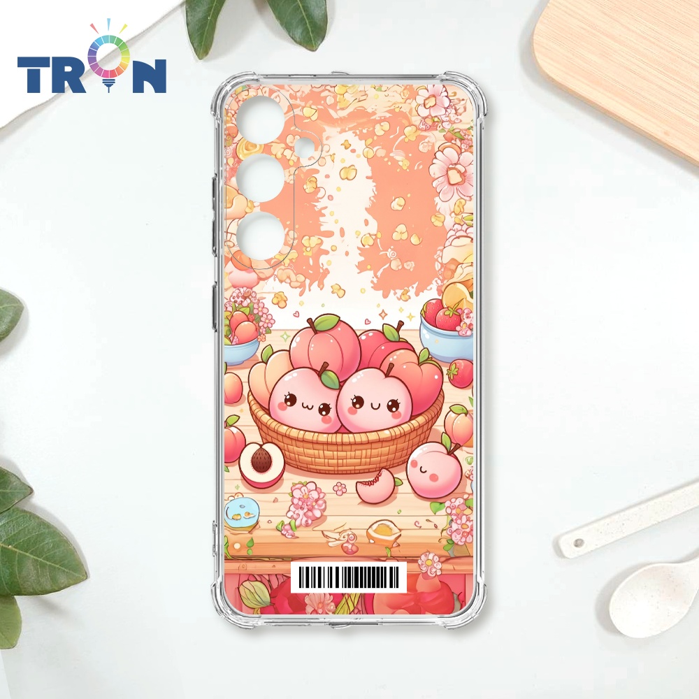 TRON 三星 A35 2顆快樂的水蜜桃 載具 四角防摔殼 手機殼