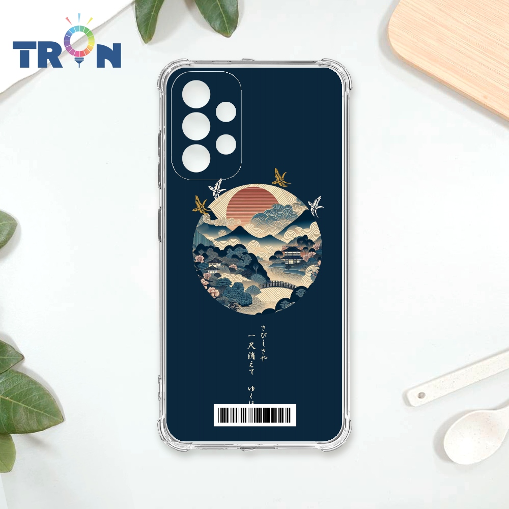 TRON 三星 A52/52s 圓形復古山水畫系列  載具 四角防摔殼 手機殼