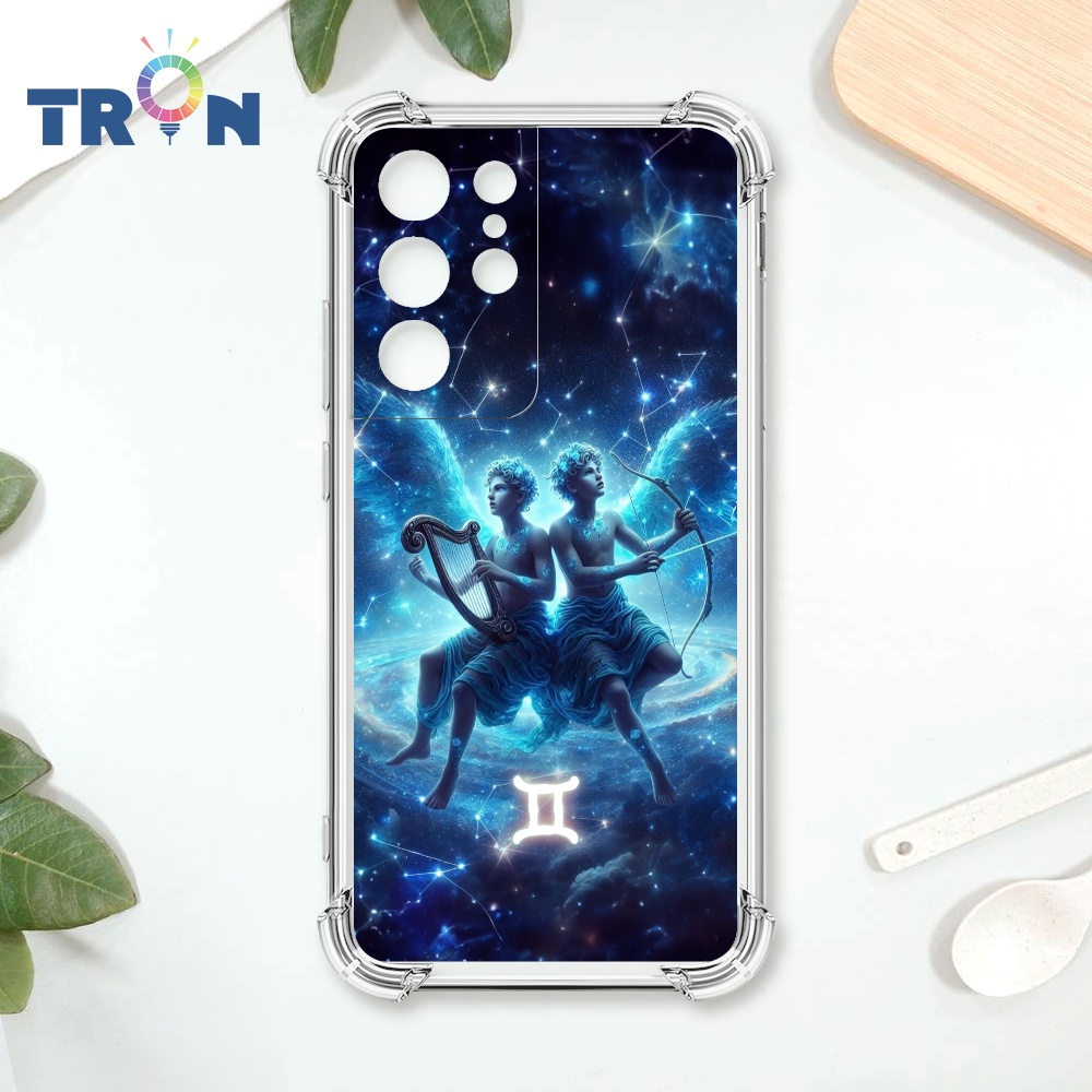 TRON 三星 S21 Ultra 星空風象星座 四角防摔殼 手機殼