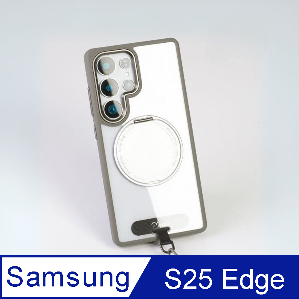 Moxbii 【Mira Winks】YOI系列-雙鏡掀蓋版 For Samsung S25 Edge 旋轉磁吸支架+鏡面+掛片 保護殼