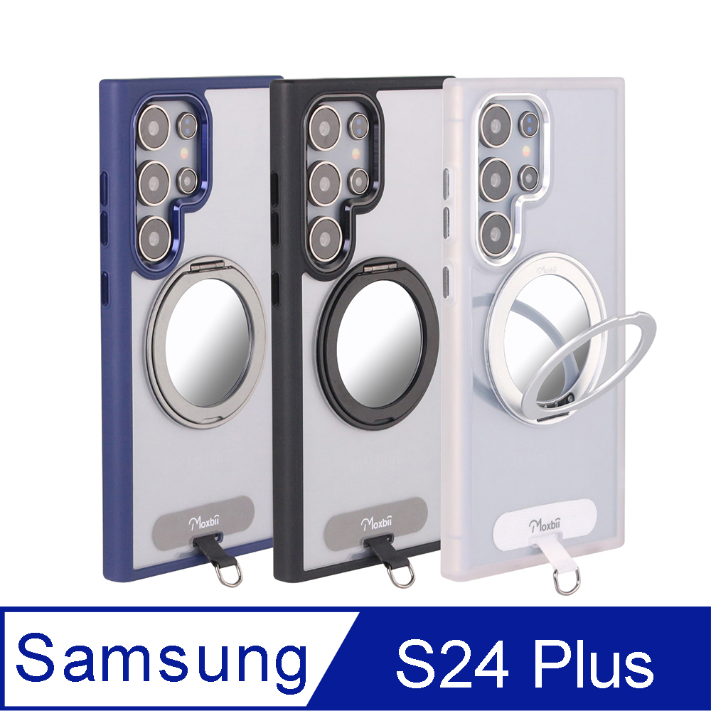Moxbii 【Mira Winks】YOI系列-單鏡無蓋版 For Samsung S24 Plus 旋轉磁吸支架+鏡面+掛片 保護殼