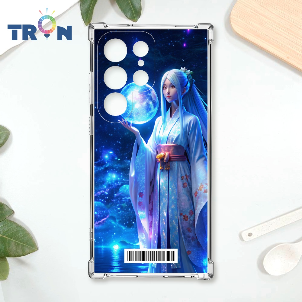 TRON 三星 S22 Ultra 星空下的和服少女  載具 四角防摔殼 手機殼