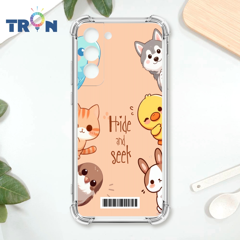 TRON 三星 S22 PLUS 小動物玩躲貓貓 載具 四角防摔殼 手機殼