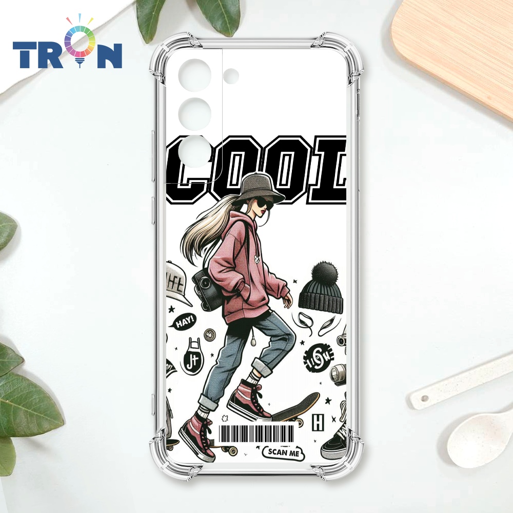 TRON 三星 S22 PLUS 雜誌風潮流女孩 載具 四角防摔殼 手機殼