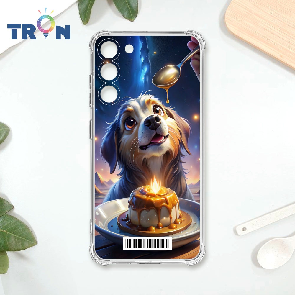 TRON 三星 S23 吃布丁的動物 載具 四角防摔殼 手機殼
