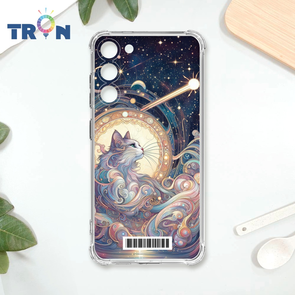 TRON 三星 S23 夏夜流星與貓 載具 四角防摔殼 手機殼