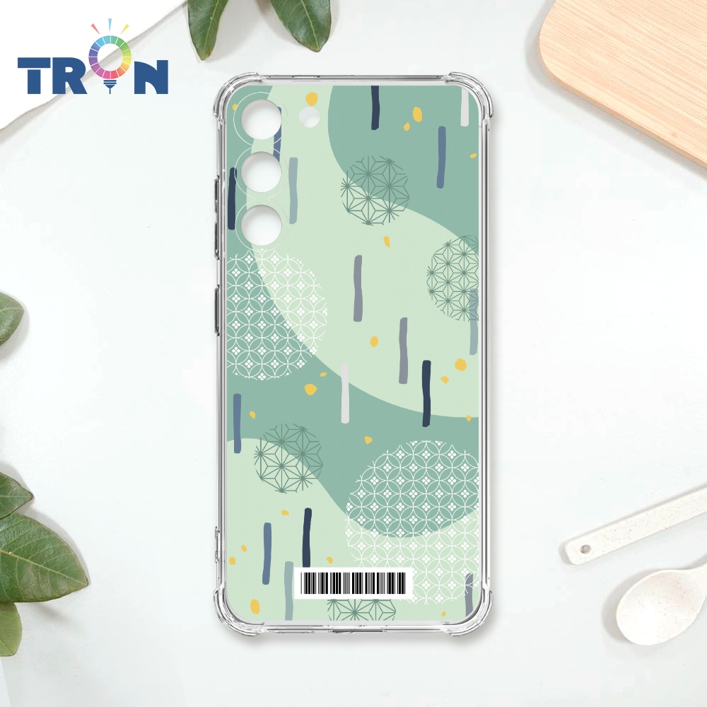 TRON 三星 S23 日系和風圓點落雨系列 載具 四角防摔殼 手機殼