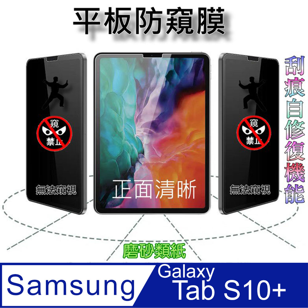 Samsung Galaxy Tab S10+ 12.4吋 全屏防窺平板螢幕保護貼