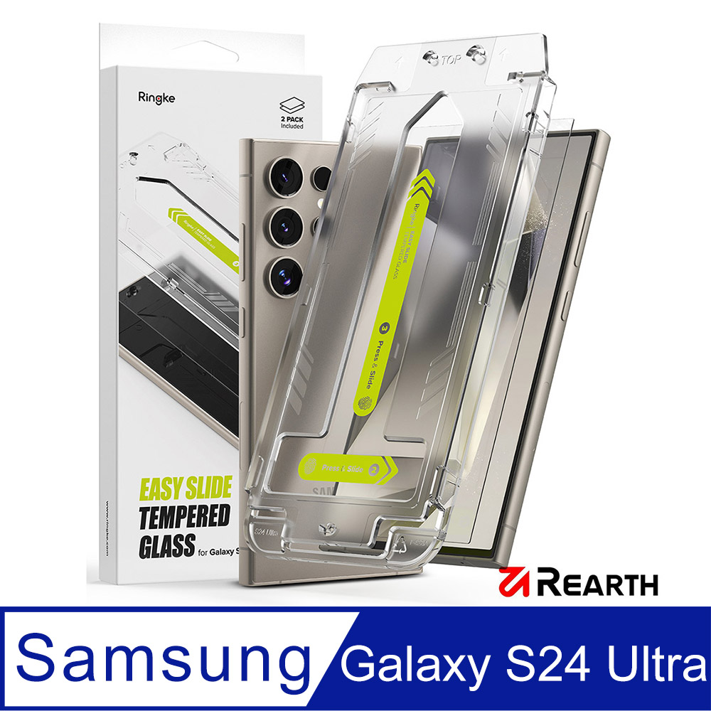 Rearth  Ringke 三星 Galaxy S24 Ultra 零失敗玻璃保護貼(2片裝)