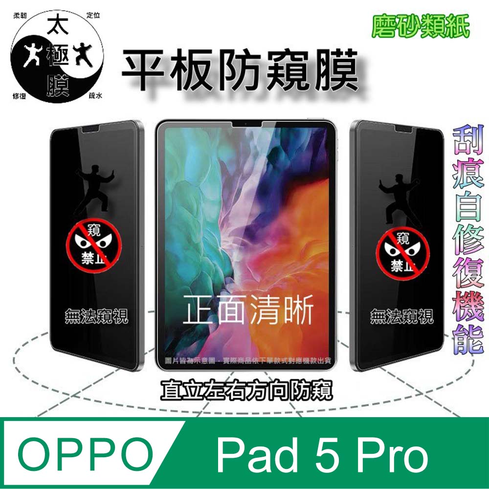 [太極定位柔韌膜] OPPO Pad 5 Pro 全屏防窺平板螢幕保護貼