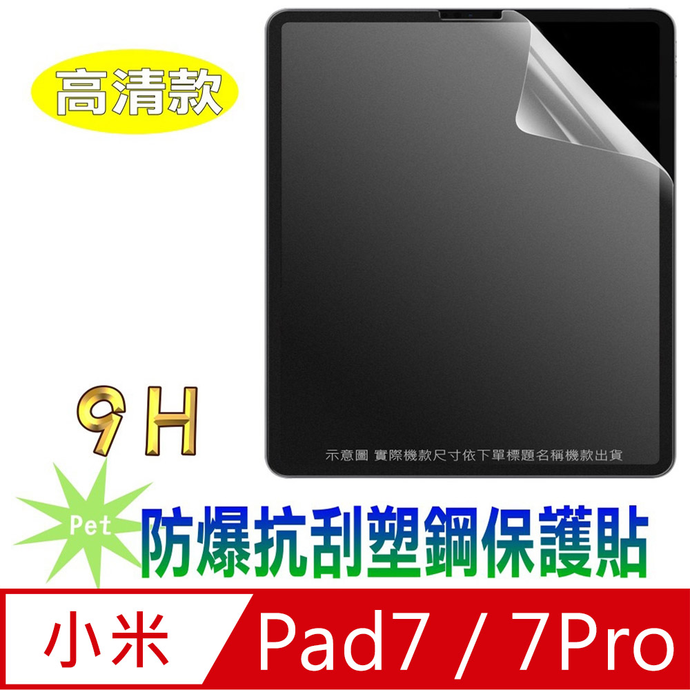Xiaomi Pad 小米平板7 / 8Pro 防爆抗刮塑鋼螢幕保護貼