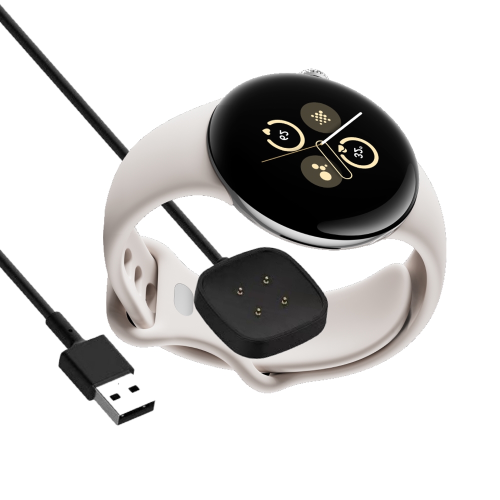 Google Pixel Watch2 相容磁吸連接線(方形底座) USB-A