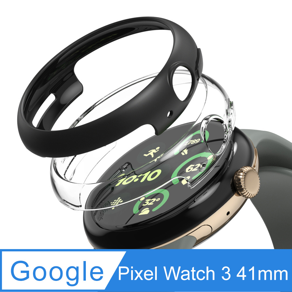 Rearth Ringke Google Pixel Watch 3 41mm 輕薄保護殼(1透1黑)