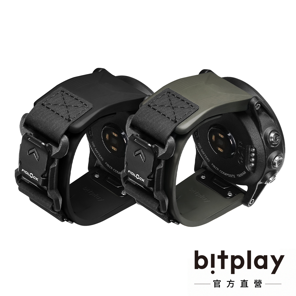 bitplay 防水FKM氟橡膠Fidlock瞬扣錶帶 for Garmin QUICKFIT 26mm