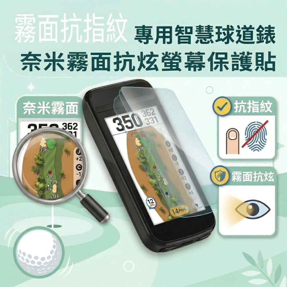 GARMIN Approach G82 奈米磨砂防爆膜螢幕保護貼(磨砂霧面)