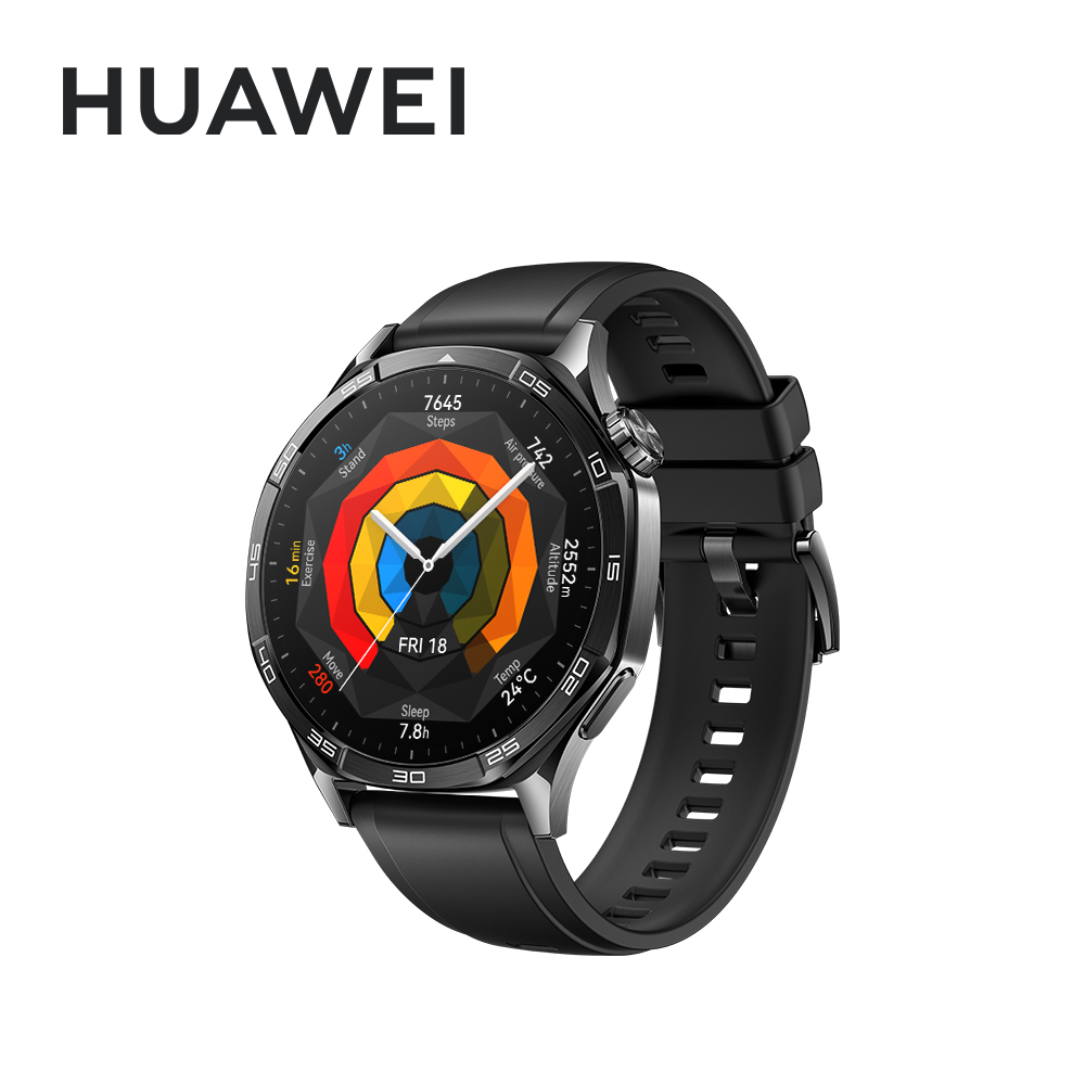 HUAWEI 華為 Watch GT5 46mm 運動健康 智慧手錶 幻夜黑