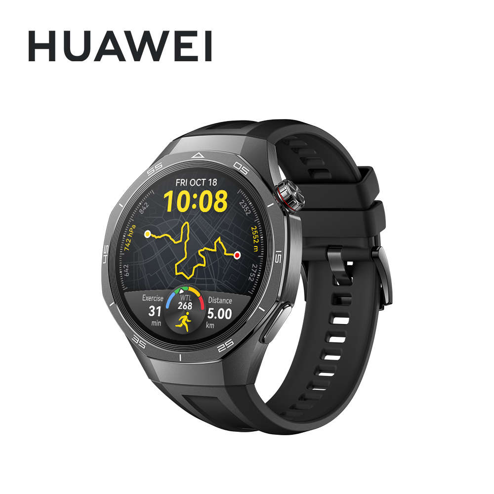 HUAWEI 華為 Watch GT5 Pro 46mm 運動健康 智慧手錶 專業運動款-曜石黑