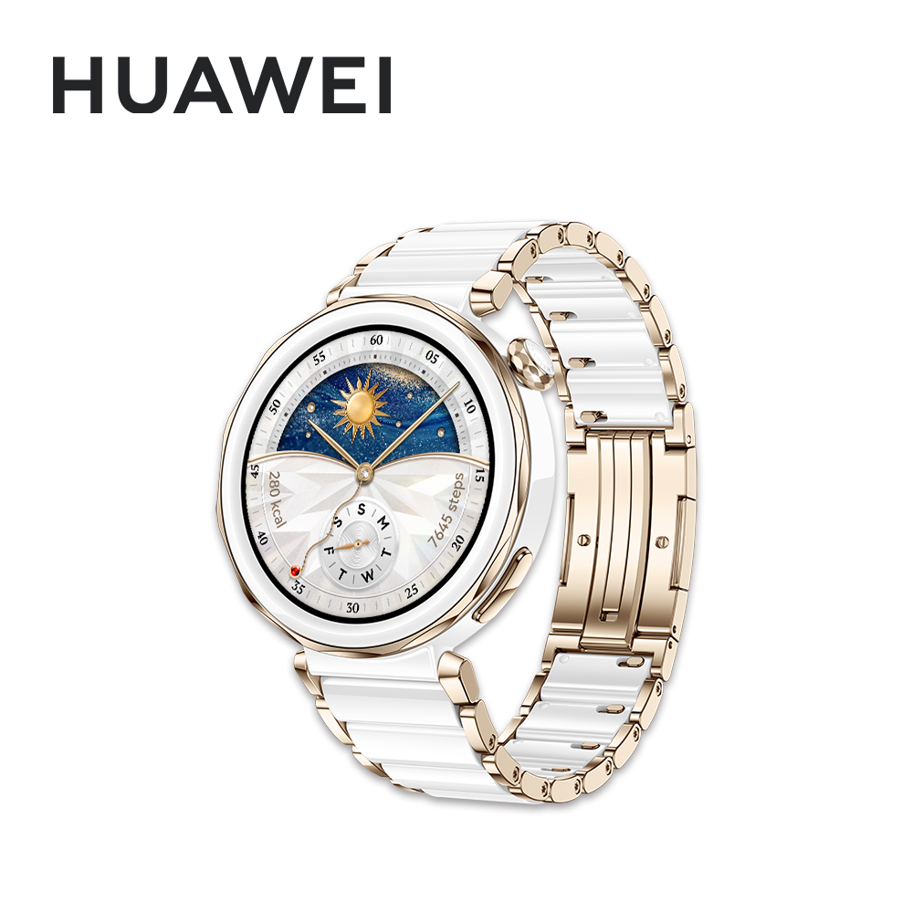 HUAWEI 華為 Watch GT5 Pro 42mm 運動健康 智慧手錶 經典款-陶瓷白