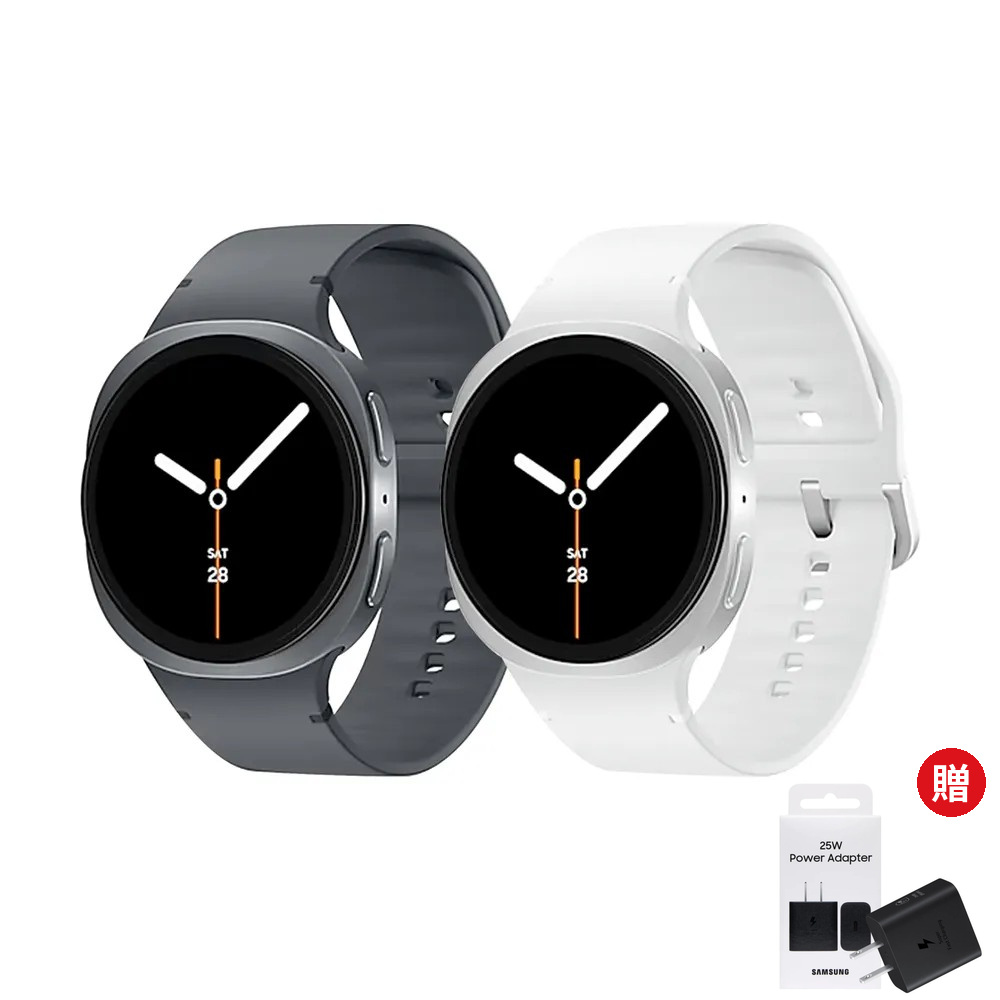 Samsung 三星 Galaxy Watch8 BT 40mm智慧手錶(L320)加贈原廠 25W快充型旅充