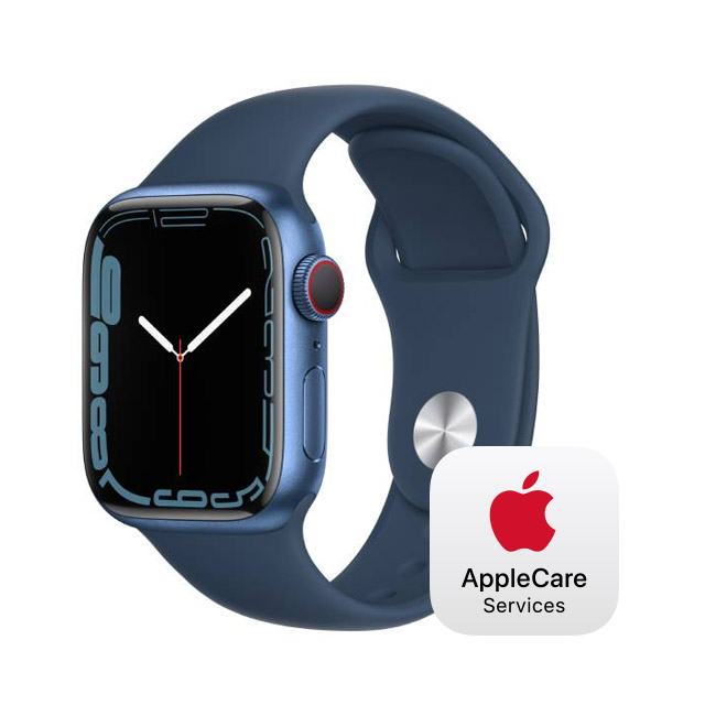 Apple Watch Series 7 GPS + Cellular, 41mm Blue Aluminium Case with