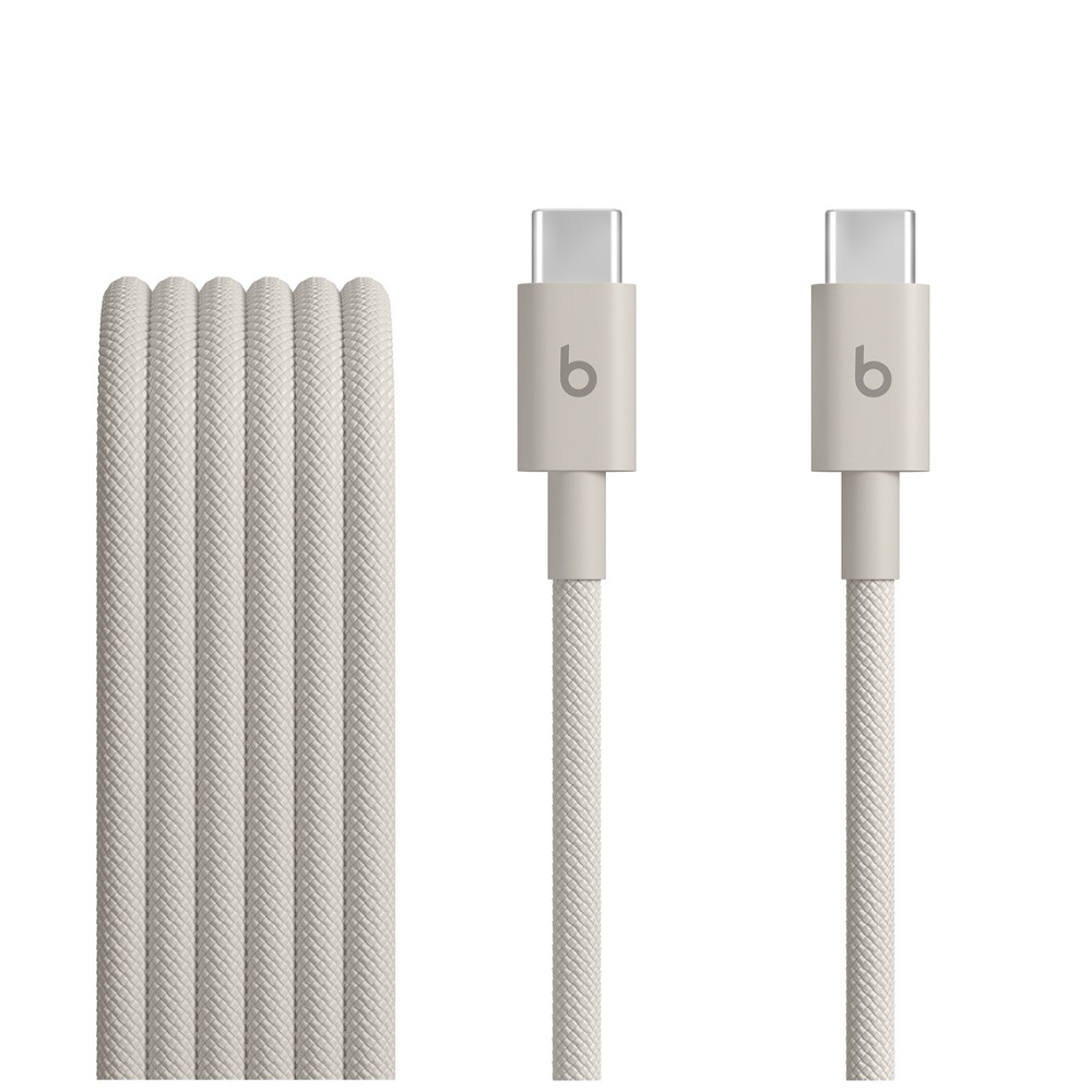 Beats USB-C to C 60W 編織充電線 (1.5 m) - 風馳灰