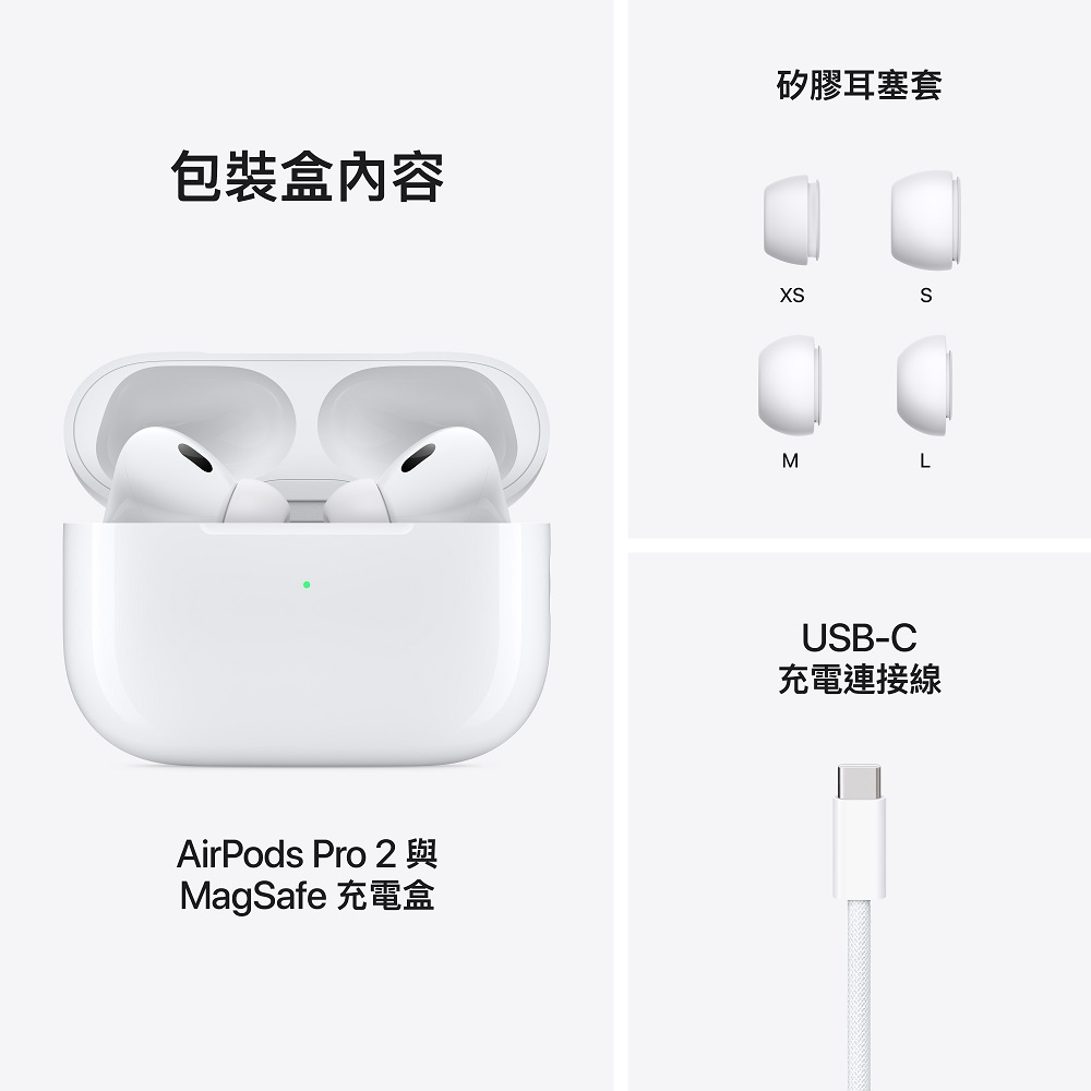 AirPods Pro 第2世代 USB-C MagSafe 箱付 美品 Apple 蘋果AirPods Pro (第2 代) 搭配MagSafe 充電盒(USBC) - PChome