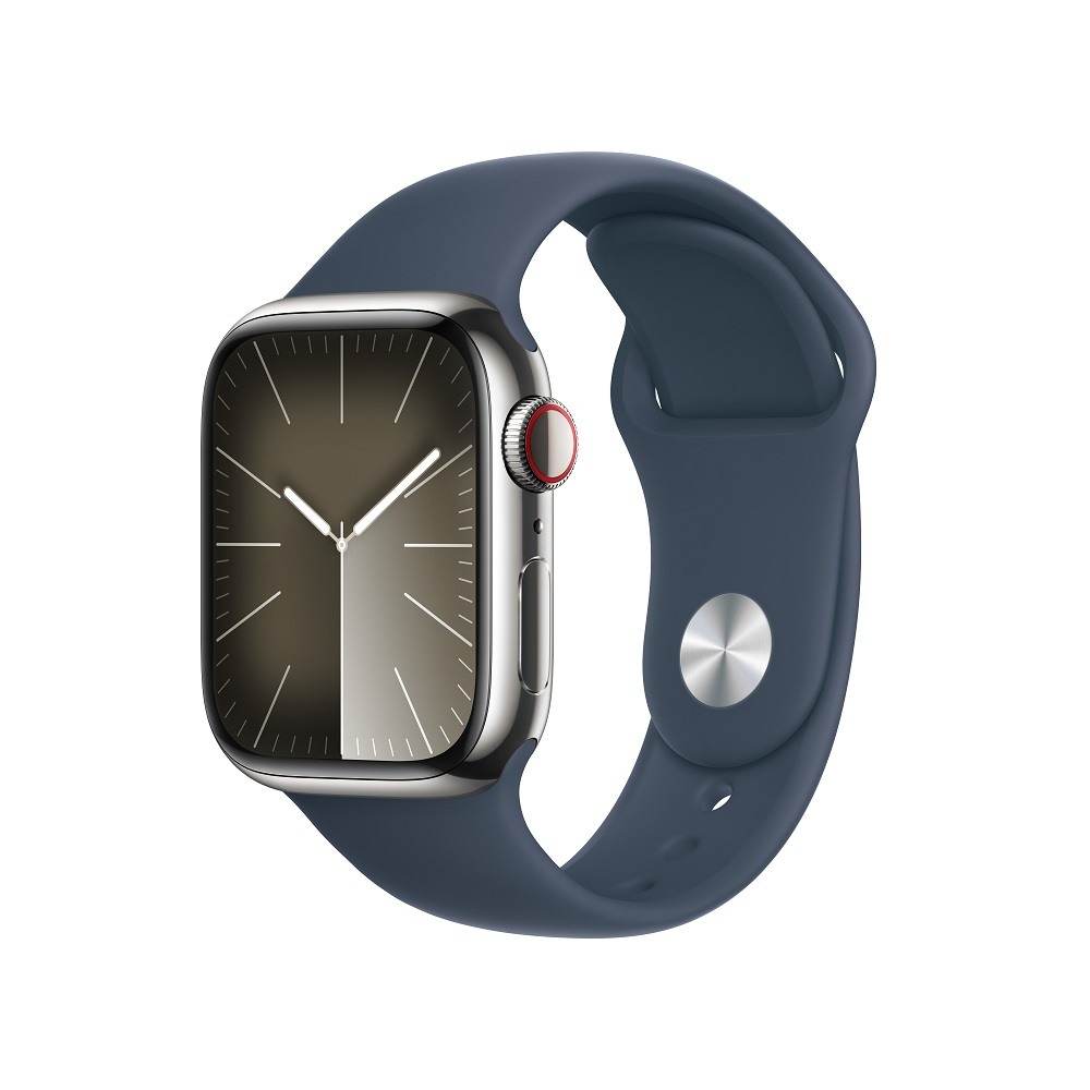 Apple Watch Series 9 GPS + Cellular 45mm 銀色不鏽鋼錶殼