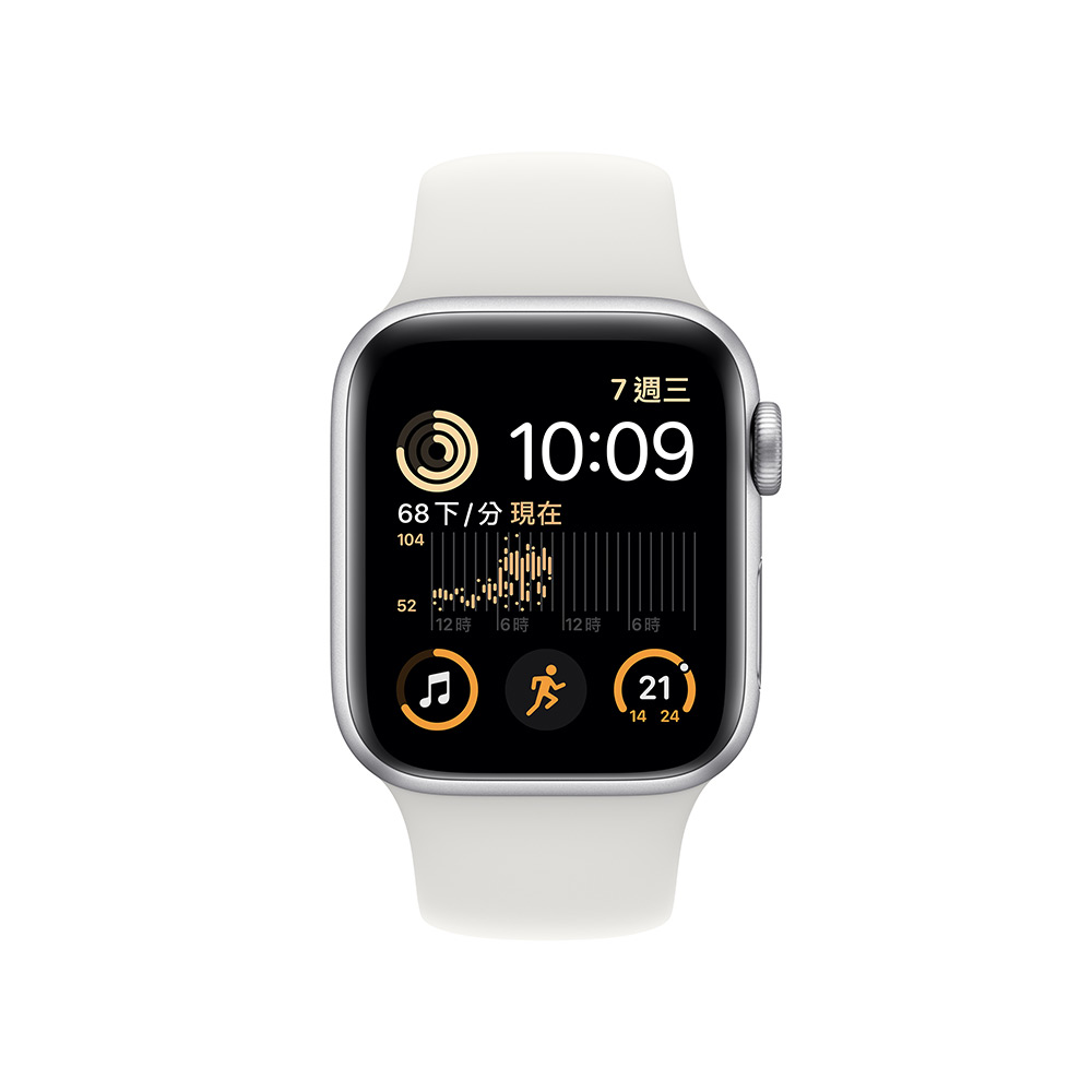 Apple Watch SE GPS + Cellular 40mm Silver Aluminium Case White