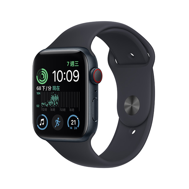 Apple Watch SE GPS + Cellular 44mm Midnight Aluminium Case