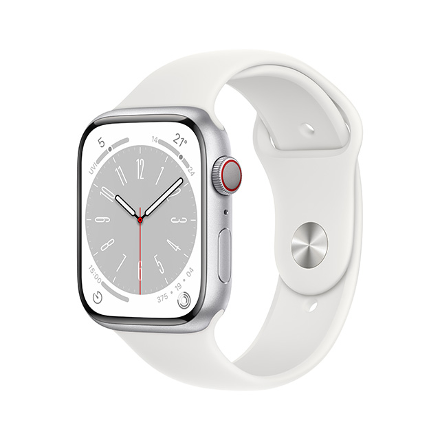 Apple Watch Series 8 GPS + Cellular 45mm Silver Aluminium Case