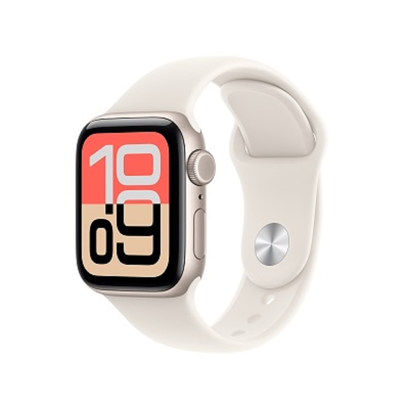 Apple Watch SE 3 GPS 40mm 星光色鋁金屬錶殼搭配星光色 動錶帶