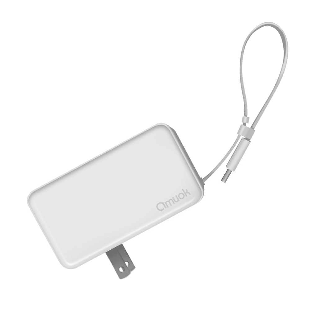 amuok 17.76Wh自帶線插頭二合一行動電源 for Type-C