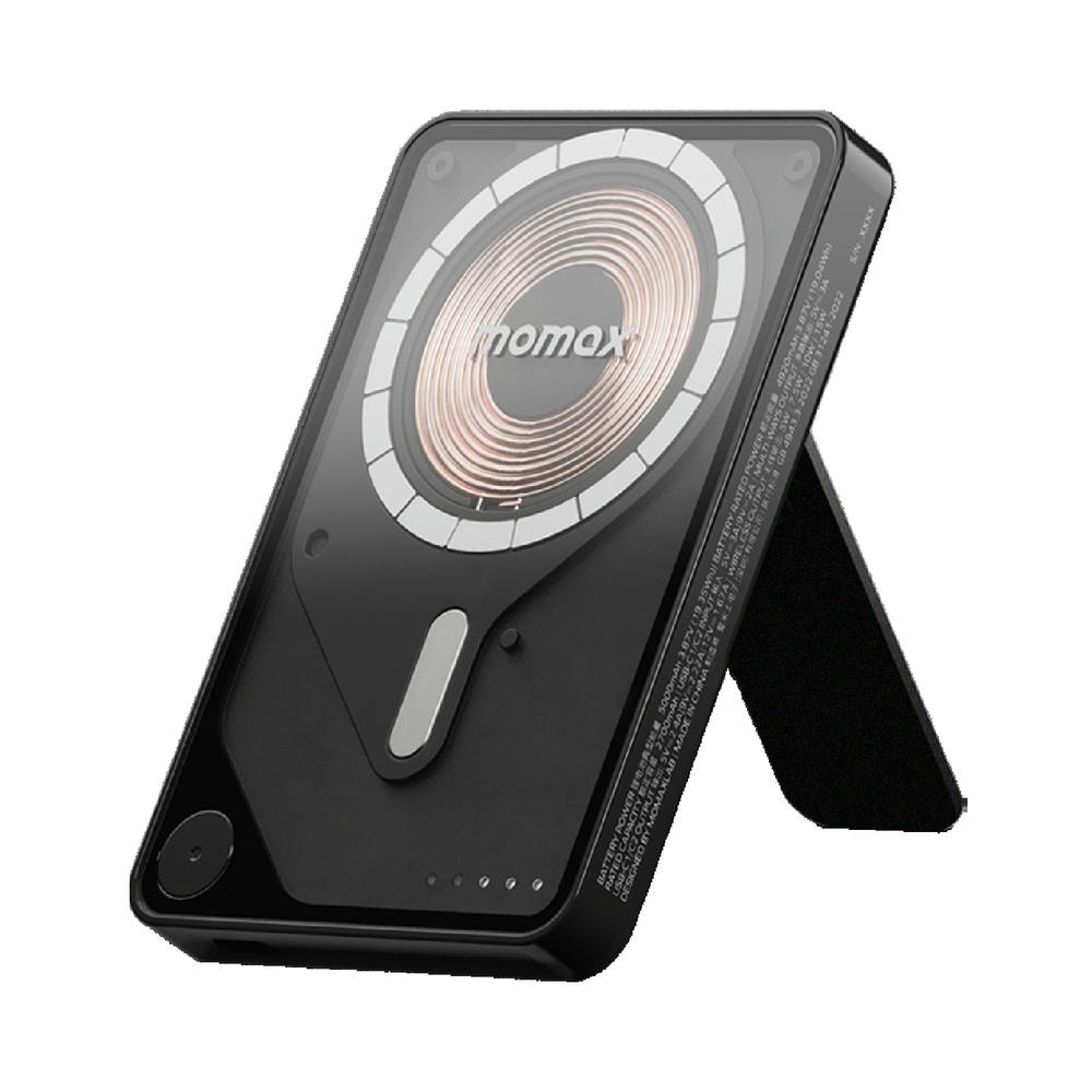 MOMAX 摩米士 5000mAh 磁吸內建USB-C線行動電源-附支架 IP131(型號1-Power X Pro CCC認證)
