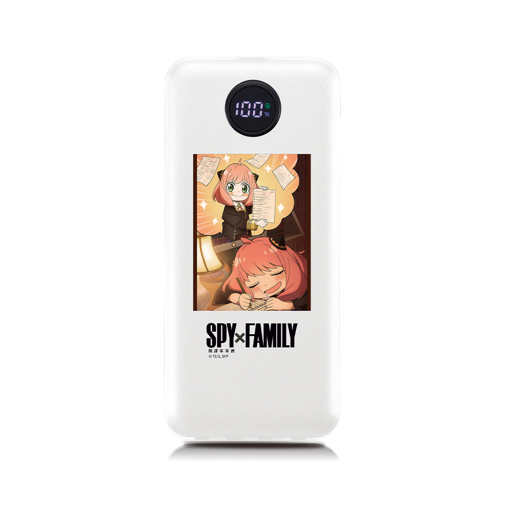 間諜家家酒Spy Family 自帶線PD快充行動電源10000mAh(TYPE-C/Lightning/37Wh/可上飛機)