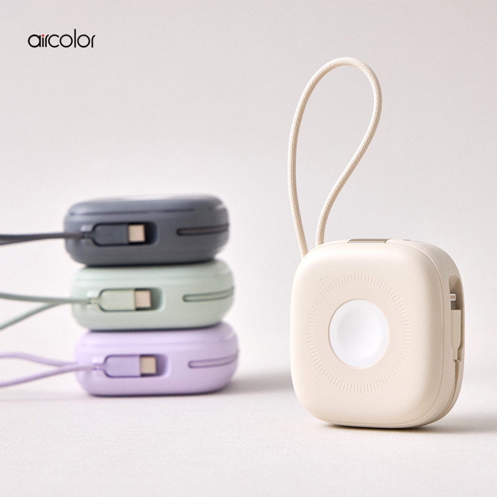 aircolor 雲朵系六合一磁吸快充行動電源
