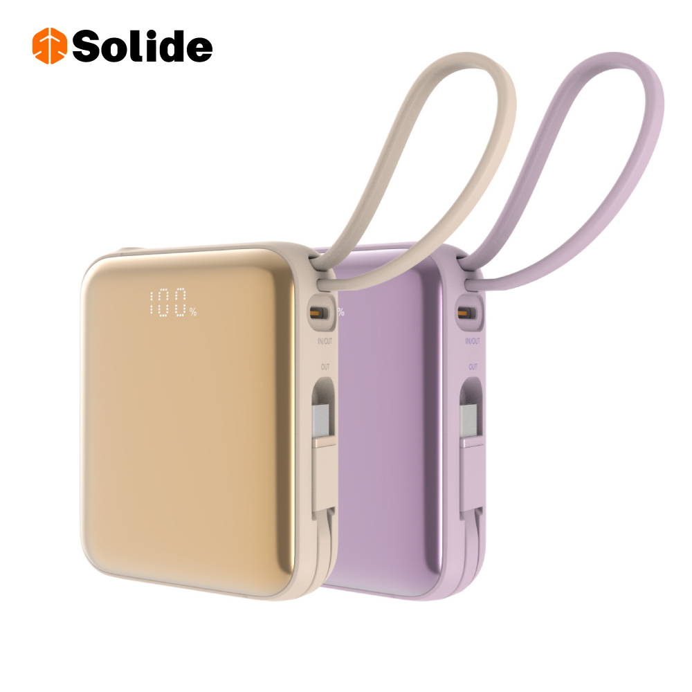 SOLiDE 38.5wh Bubble Gum 泡泡糖 10000mAh 迷你雙充頭便攜行動電源 可上飛機