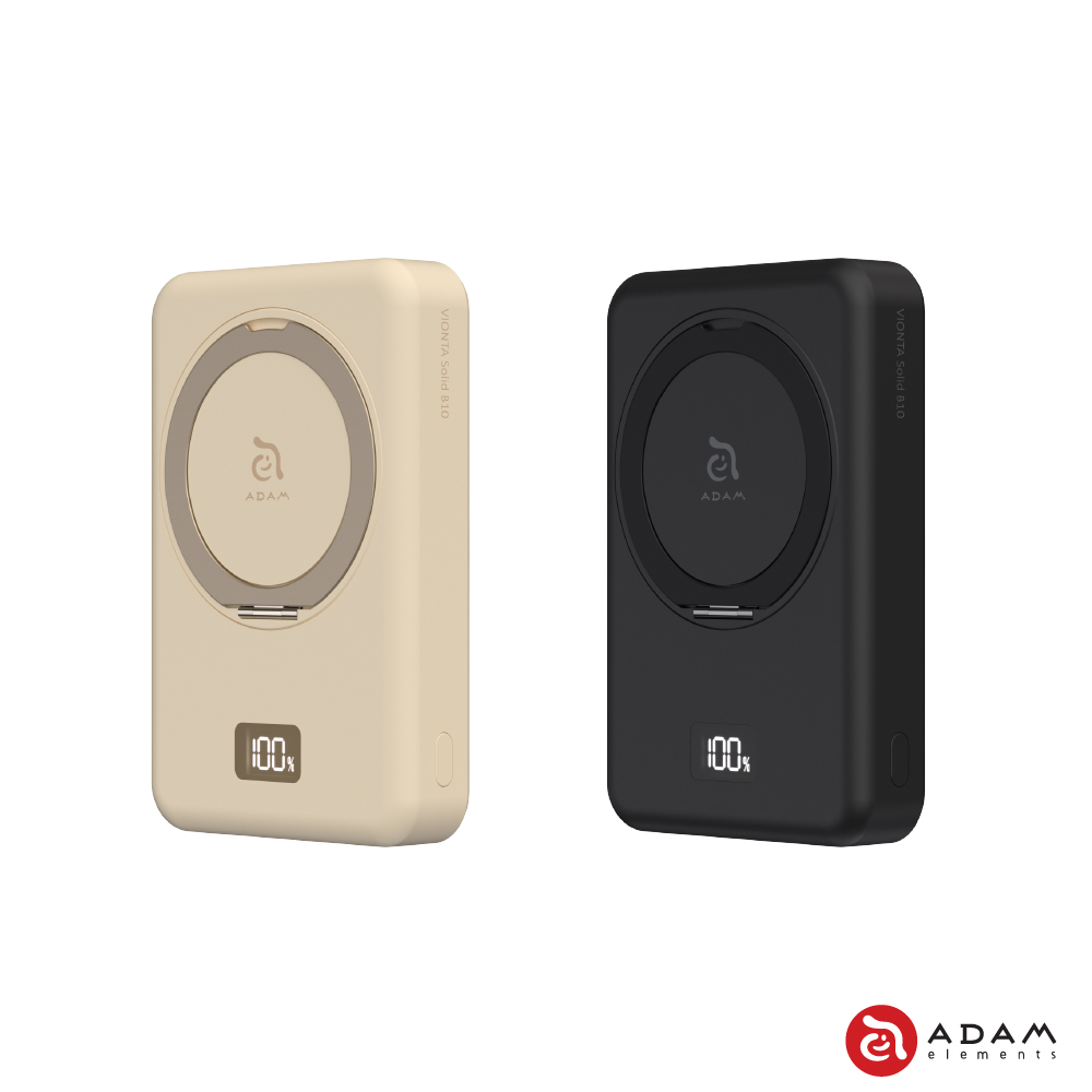 VIONTA B10 SSB磁吸旋轉支架行動電源 (標示Wh/3C認證/可上飛機) 10000mAh