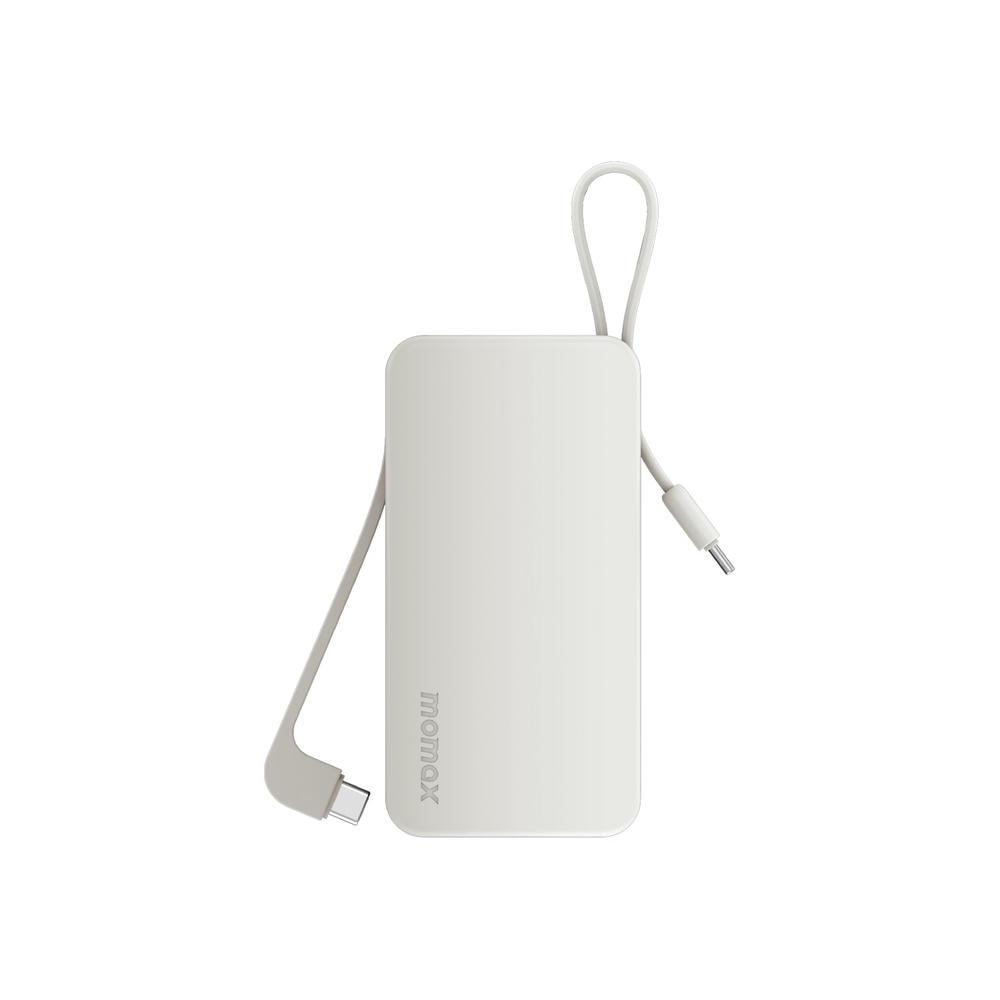 MOMAX 摩米士 1-Power Vital+ 內建雙USB-C 線10000mAh 行動電源 (CCC認證) IP138（其他規格）