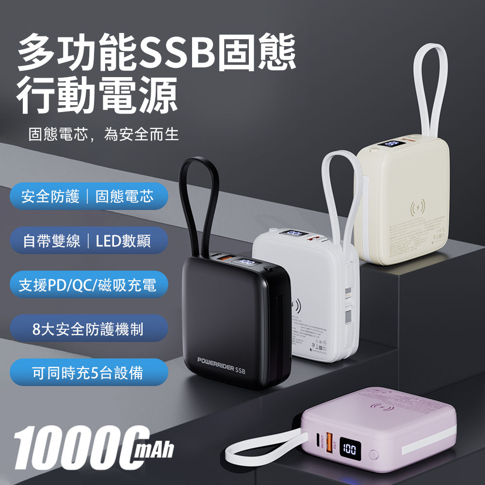 PowerRider NC-W01 多功能 SSB 固態行動電源