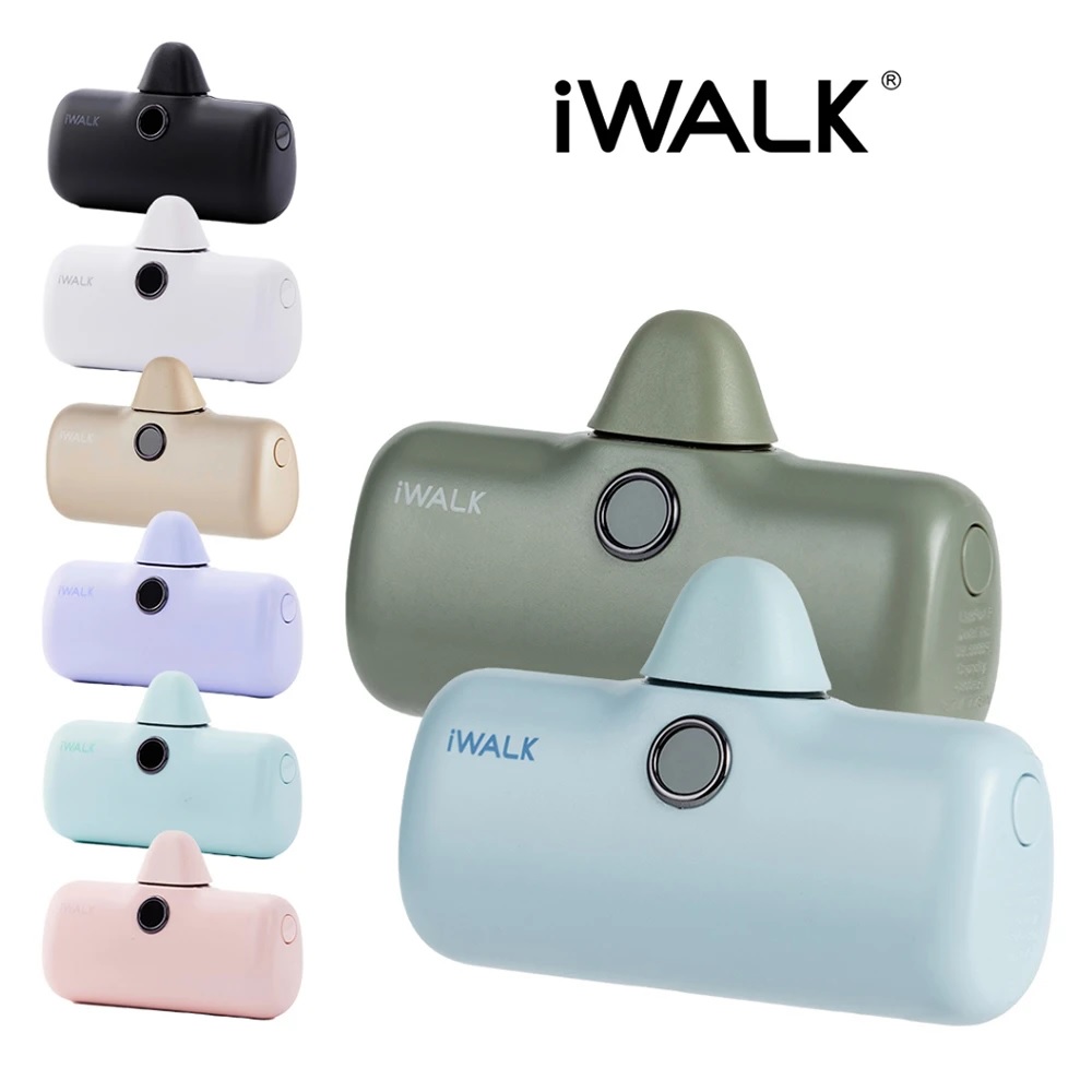iWALK 愛沃可 五代Pro Lightning /Type-C 快充數顯版 直插式口袋電源 行動電源